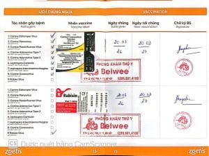 Pet Vaccine Record Booklet