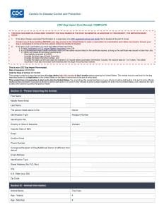 Cdc Dog Import Permit Receipt Usa