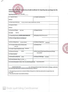 Uae Export Health Certificate