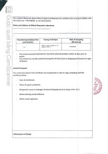 Uae Export Health Certificate
